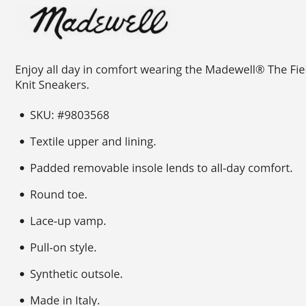 Madewell The Field Knit Sneakers in Pale Celadon Multi - Picture 5 of 5
